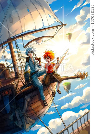 【天空海盜守則】師徒對話 - 原創/數位藝術 137088153