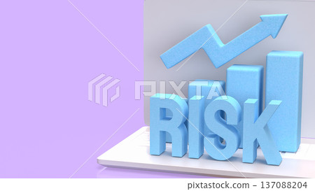 Digital Investment Risk and Online Growth Concept 3d render. Digital Investment Risk and Online Growth Concept 3d render. 137088204
