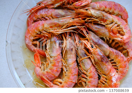 Fresh Prawns as Gourmet Seafood Fresh Prawns as Gourmet Seafood 137088639