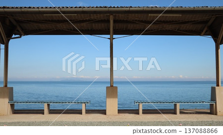 Station with a view of the sea Shimonada Station 137088866