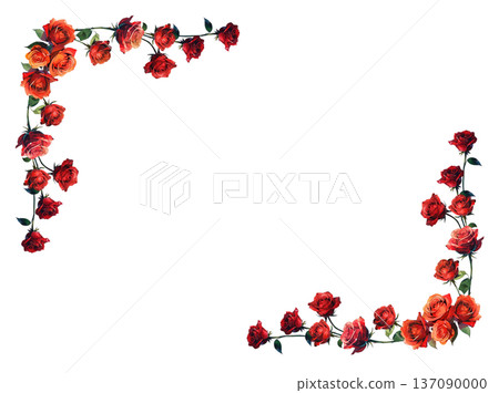 一朵紅色玫瑰花例證 137090000