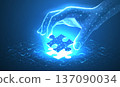 Puzzle. Business strategy, success solution, jigsaw games symbol. Idea metaphor. Creative idea, connection, challenge, join us concept 137090034