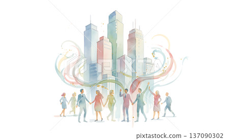 A future-focused urban business landscape A future-focused urban business landscape 137090302