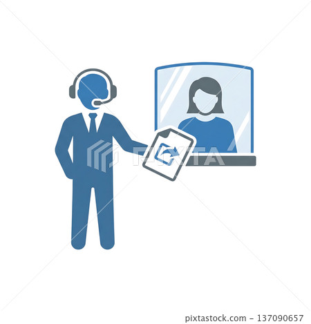 象徵平穩退休保障的圖標 137090657