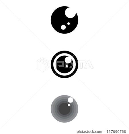 set of eye logo vector illustration icon 137090768