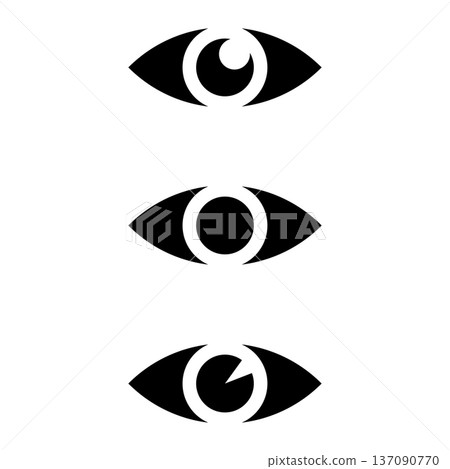 set of eye logo vector illustration icon 137090770