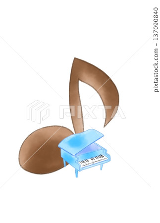 鋼琴音符 137090840