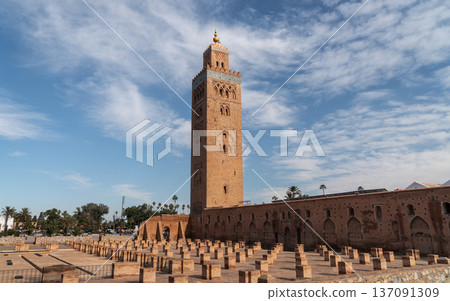 Koutoubia Mosque Landmark in Marrakesh 137091309