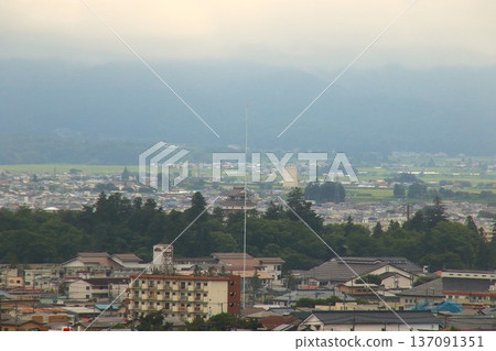 [Aizuwakamatsu, Fukushima Prefecture] Tsuruga Castle from Mount Iimori 137091351