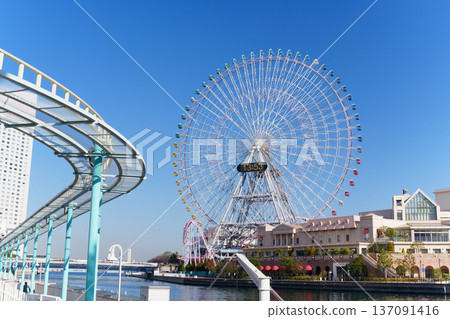 Yokohama Minato Mirai Canal Landscape 137091416