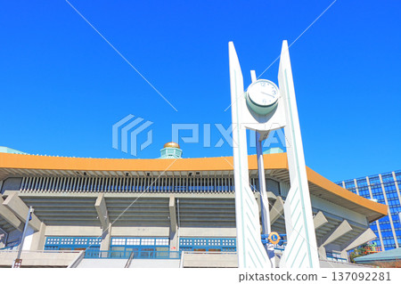 東京都千代田區日本武道館風景 東京都千代田區日本武道館風景 137092281