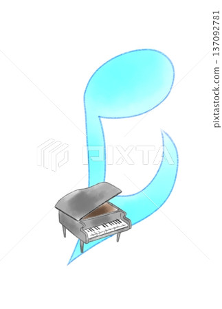 鋼琴音符 137092781