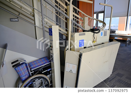 Wheelchair-accessible stair lift Wheelchair-accessible stair lift 137092975