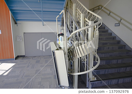 Wheelchair-accessible stair lift Wheelchair-accessible stair lift 137092976