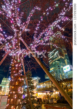 從Tennoji公園看見的Apen沒有Harukas夜視圖 137093890