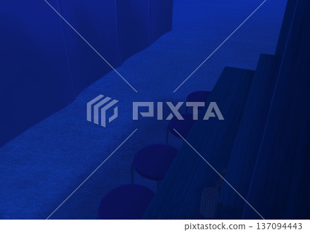 Mobile food stall counter background illustration 06 Mobile food stall counter background illustration 06 137094443