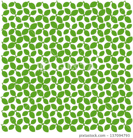 Leaf motif wallpaper illustration 137094793
