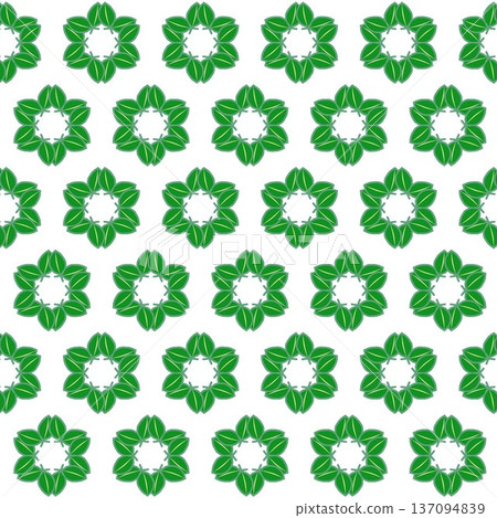 Leaf motif wallpaper illustration Leaf motif wallpaper illustration 137094839