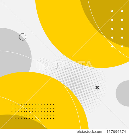 Modern Yellow and Grey Abstract Geometric Background Modern Yellow and Grey Abstract Geometric Background 137094874
