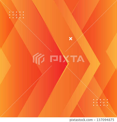 Abstract Orange Gradient Geometric Background with Modern Arrow Shapes Abstract Orange Gradient Geometric Background with Modern Arrow Shapes 137094875
