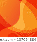 Abstract Orange and Red Wave Background 137094884