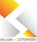 Modern Orange and Grey Geometric Abstract Background 137094890