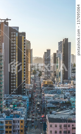 Nga Tsin Wai Road Extends Through Dense Kowloon Streetscape Feb 15 2026 137095064