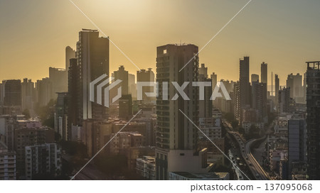 To Kwa Wan Skyline Glows Softly Under Warm Sunset Light Feb 15 2026 137095068