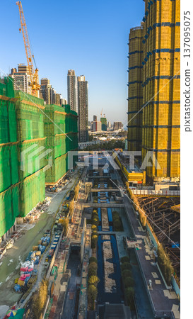 Kai Tak Construction Zone Expands Beside Tall Modern Residential Towers Feb 15 2026 Kai Tak Construction Zone Expands Beside Tall Modern Residential Towers Feb 15 2026 137095075