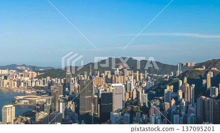 Hong Kong Skyline Rises Dramatically Against Lush Mountain Backdrop Feb 14 2026 Hong Kong Skyline Rises Dramatically Against Lush Mountain Backdrop Feb 14 2026 137095201
