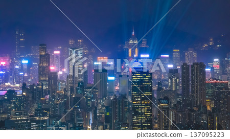 City Lights Reflect Brightly Across Kowloon Harbour Skyline Feb 13 2026 City Lights Reflect Brightly Across Kowloon Harbour Skyline Feb 13 2026 137095223