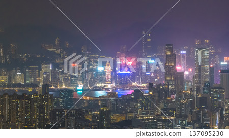 City Lights Reflect Brightly Across Kowloon Harbour Skyline Feb 13 2026 City Lights Reflect Brightly Across Kowloon Harbour Skyline Feb 13 2026 137095230
