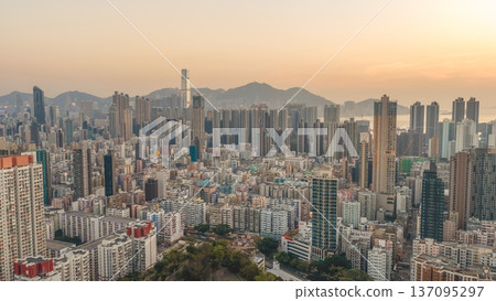 Colorful Sham Shui Po Buildings Form Dense Urban Tapestry Feb 13 2026 137095297