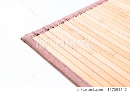 brown wood mat texture isolated on white background brown wood mat texture isolated on white background 137095542