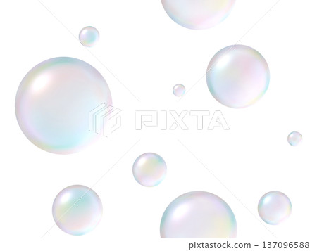 Soap bubble seamless pattern A 137096588