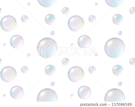 Soap bubble seamless pattern A' 137096589