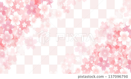 櫻花春天風景背景 櫻花春天風景背景 137096798