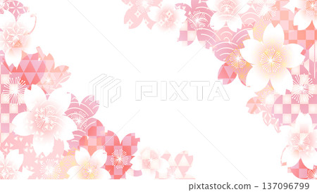 櫻花春天風景背景 櫻花春天風景背景 137096799