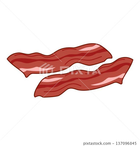 fried bacon strips 137096845