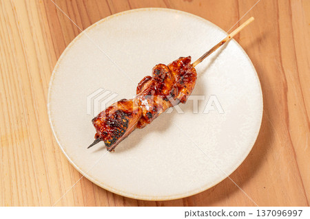 Pork skewers: A classic izakaya dish, grilled to perfection over charcoal Pork skewers: A classic izakaya dish, grilled to perfection over charcoal 137096997