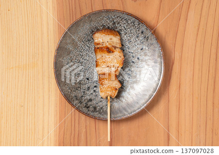 Pork skewers: A classic izakaya dish, grilled to perfection over charcoal Pork skewers: A classic izakaya dish, grilled to perfection over charcoal 137097028