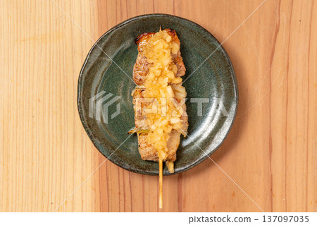 Pork skewers: A classic izakaya dish, grilled to perfection over charcoal Pork skewers: A classic izakaya dish, grilled to perfection over charcoal 137097035