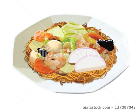 薩拉烏龍麵（八角盤） 137097042