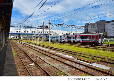 Niigata JR Shinetsu Main Line Naoetsu Station Niigata JR Shinetsu Main Line Naoetsu Station 137097328