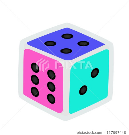 Dice illustration Dice illustration 137097448