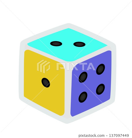 Dice illustration Dice illustration 137097449