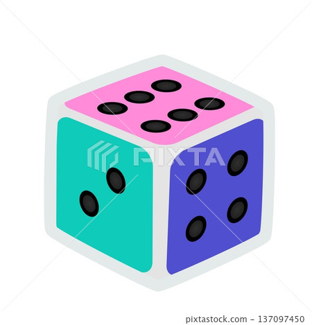 Dice illustration Dice illustration 137097450