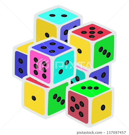 骰子插圖 137097457