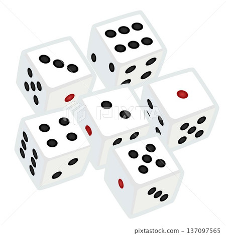 骰子插圖 137097565