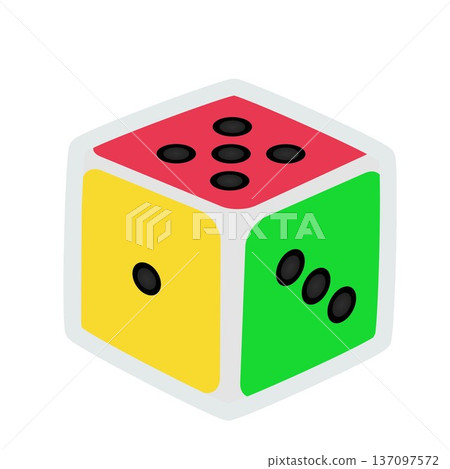 Dice illustration Dice illustration 137097572